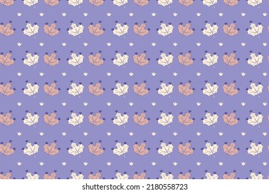 Abstract tropical plants pattern. Hand drawn fantasy exotic sprigs. Seamless floral background made of herbal foliage leaves for fashion design, textile, fabric and wallpaper. Vector illustration
