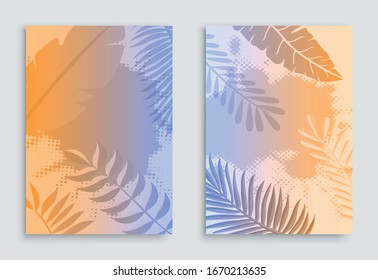 Abstract tropical summer background template.