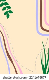 abstraktes tropisches Design, Vektorhintergrund mit Farbtönen