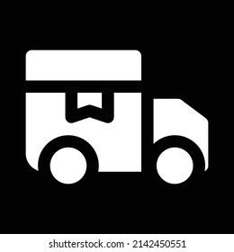 Abstract truck icon design and symbol art