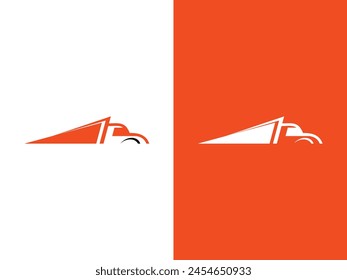 Abstract truck logo design icon vector illustration