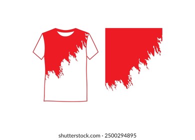 Abstract T-shirt art Vector illustration. T-shirt design sample.