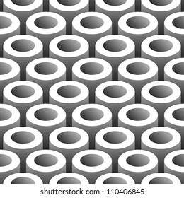 abstract tubes 3D seamless pattern background