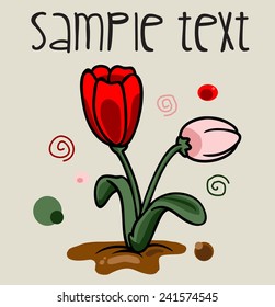 ABSTRACT TULIP FLOWER