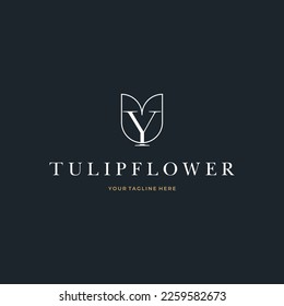 Abstrakter Blumenanfang Briefpapier mit Logo-Typografie Logo Design Vektor Florist Massage Illustration