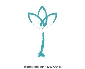 abstract tulip illustration