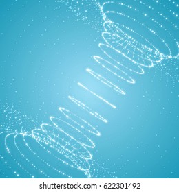 Abstract Tunnel Grid. Futuristic Technology Style. Turning Tube Tunnel. 3d Abstract Tunnel or Tube. Perspective Grid Background.