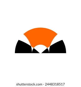 abstract tunnel logo vector symbol icon design