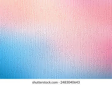 Abstract turin style pattern on a pastel coloured gradient blur background