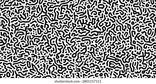 Abstract Abstract Turing ornament halftone reaction diffusion psychedelic background with Chromatic aberrations.pattern with red organic turing shapes on a white background.   