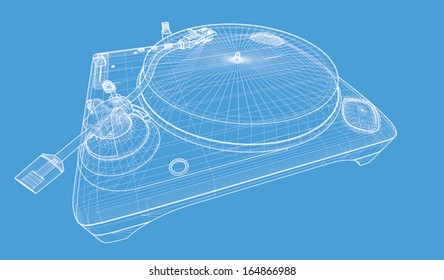 abstract turntable