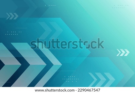 Abstract turquoise arrow background. Business concept vector illustration.