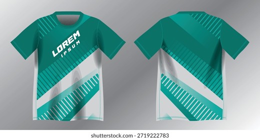 abstrato turquesa padrão de fundo para o esporte jersey design mockup