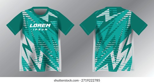 abstrato turquesa padrão de fundo para o esporte jersey design mockup