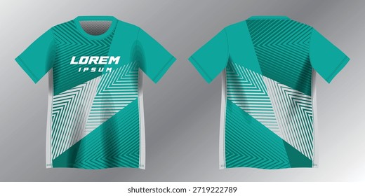 Patrón de fondo turquesa abstracto para la maqueta de diseño de jersey deportivo