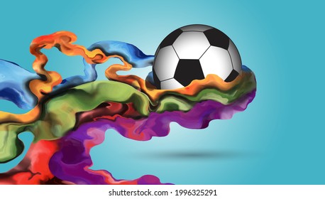 Resumen Patrón de fútbol sin soldadura de fondo turquesa