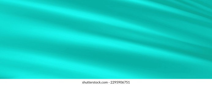 Resumen Fondo vector de seda azul turquesa. Tela azul de lujo o ola líquida. Fondo abstracto o textura de tela azul. ola suave de tela azul. Asas de satén, seda y algodón suave y elegante.