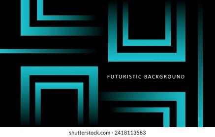 abstract turquoise blue square wallpaper