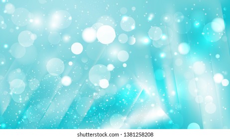Abstract Turquoise Blur Lights Background Design