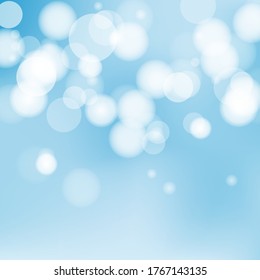 Abstract turquoise bokeh background vector