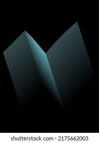 Abstraktes, türkisfarbenes Design, bunte Linien, Textur einzeln auf schwarzem Hintergrund. Visualisierung digitaler Daten. Technik, Wirtschaft, Wissenschaftskonzept. Verwenden Sie für Banner, Präsentation, Vorlage.