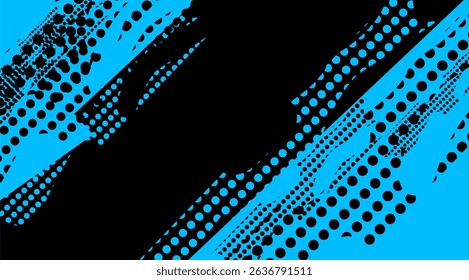 Abstract turquoise dots on black background - great for design inspiration