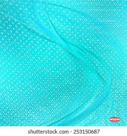abstract turquoise floral pattern cyan gay texture background vector