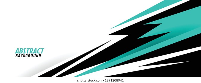 abstract turquoise geometric shapes sports background design