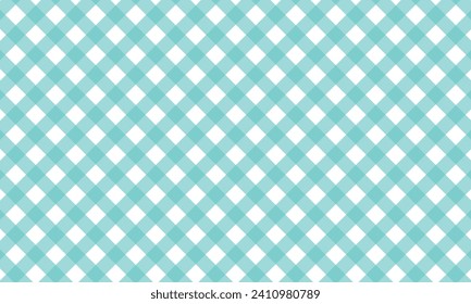 patrón de trenzas turquesas abstractas de gingham.