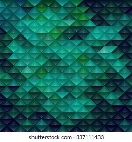 Abstract turquoise green background with soft shiny tones and geometric shapes