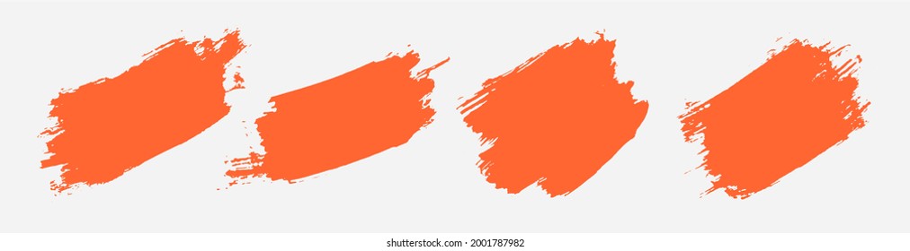 Abstract turquoise hand painted grunge texture set  Vector