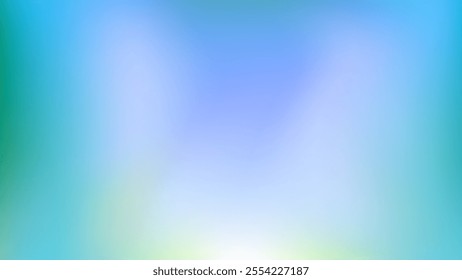 Abstract turquoise mesh and dynamic flow background. Amazing blue green blur gradient texture modern