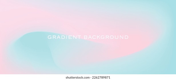 Abstract turquoise pink background. Nature gradient background. Vector illustration. Suitable for your graphic design, banner or poster.