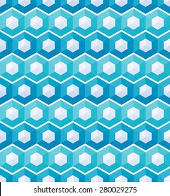 Abstract turquoise seamless pattern