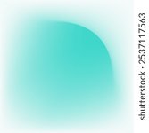 Abstract turquoise Spot with blur and gradient. Abstract turquoise shape. A trending object for the design of posters, banners and promotional