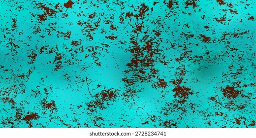 Abstrato pedra turquesa sem emenda bg com textura grunge. Padrão mineral azulado e esverdeado para mesa, parede de cozinha e chão de banho. Ilustração vetorial.