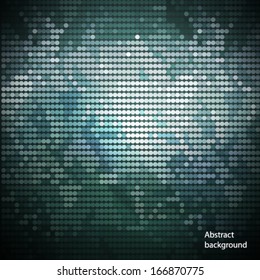 Abstract turquoise techno background, vector.