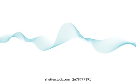 Elemento de Diseño gráfico de onda turquesa Abstractas