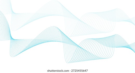 Elemento de Diseño gráfico de onda turquesa Abstractas