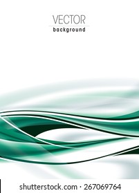 Abstract turquoise wavy background. 