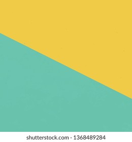 Abstract turquoise and yellow paper texture background