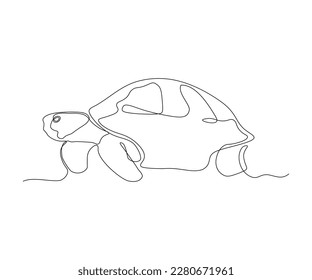 abstract Turtle Continuous On Line Drawing