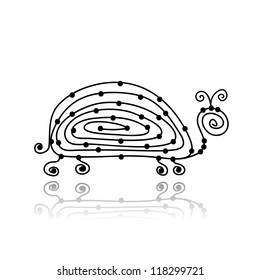 Abstract turtle design