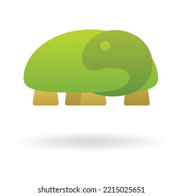 Abstract Turtle illustration design and logo art