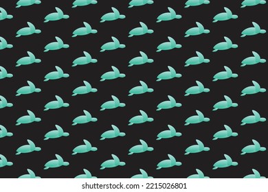 Abstract Turtle illustration pattern design and logo art