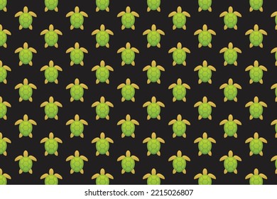 Abstract Turtle illustration pattern design and logo art