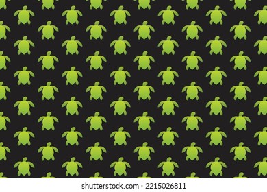 Abstract Turtle illustration pattern design and logo art