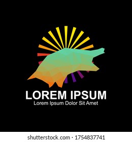 Abstract turtle Logo. Animal Logo Design Template