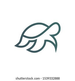 Abstract Turtle Logo Design Template