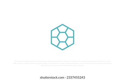 logotipo de tortuga abstracta en forma hexagonal